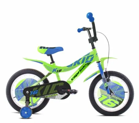 Bicicleta copii Capriolo Kid green-light blue 16