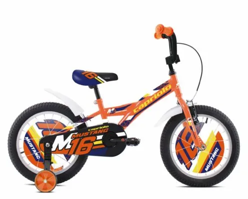 Bicicleta copii Capriolo Mustang orange yellow black 16