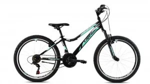 Bicicleta copii Capriolo 24 Diavolo DX FS negru turcoaz 13