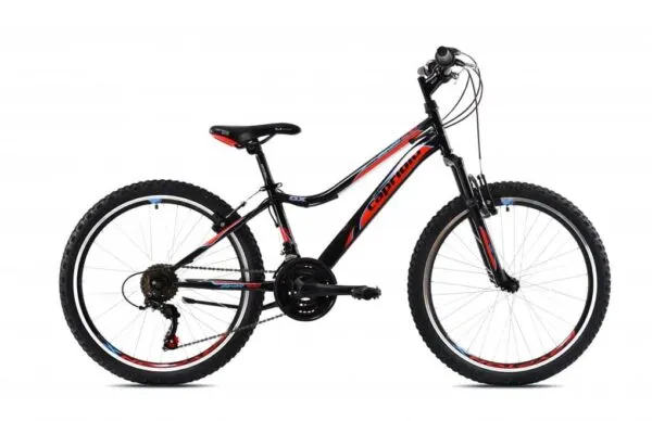 Bicicleta copii Capriolo 24 Diavolo DX FS black red 13