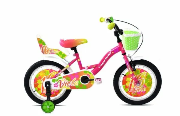 Bicicleta copii Capriolo Viola pink green 16