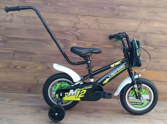 Bicicleta copii Capriolo Mustang lime black 12