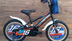 Bicicleta copii Capriolo Mustang black blue red 16