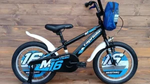 Bicicleta copii Capriolo Mustang black blue 16