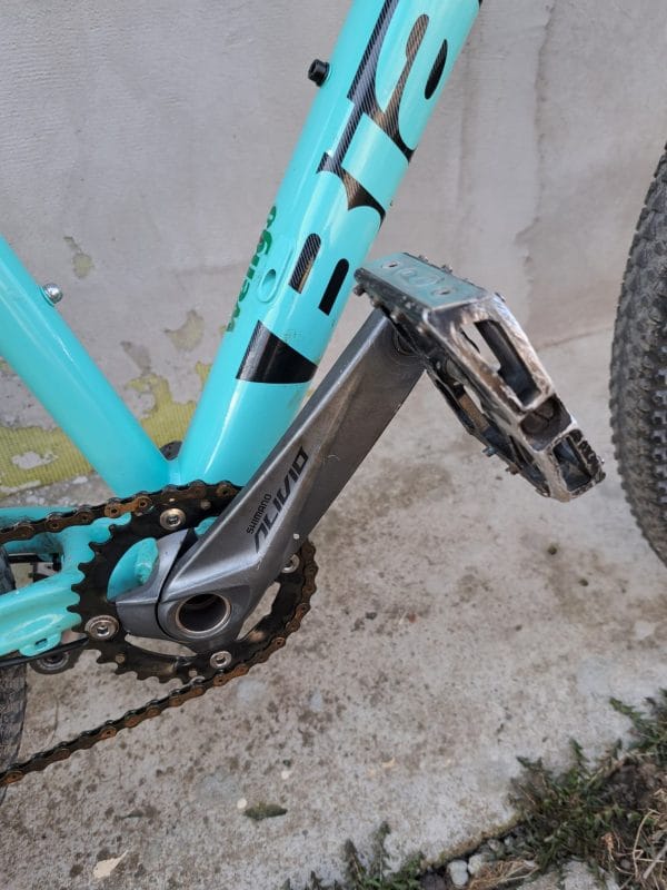 Bicicletă MTB Bianchi Magma Celeste - Furcă RockShox Judy - Transmisie Shimano Deore 1x - Frâne Disc Hidraulice – Bicicleta Second Hand