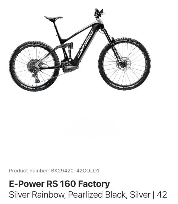 Bicicletă Electrică MTB Full-Suspension Motor Bosch 85Nm 750Wh Corratec RS 160 Factory – Bicicleta Second Hand Ocazie